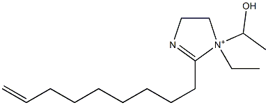 1-Ethyl-1-(1-hydroxyethyl)-2-(8-nonenyl)-2-imidazoline-1-ium Struktur