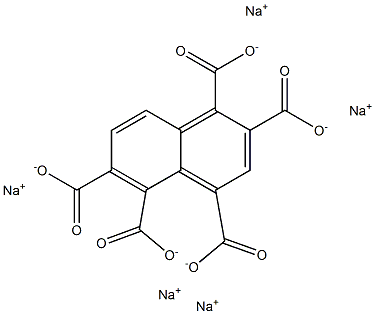 1,2,4,5,6-Naphthalenepentacarboxylic acid pentasodium salt Struktur