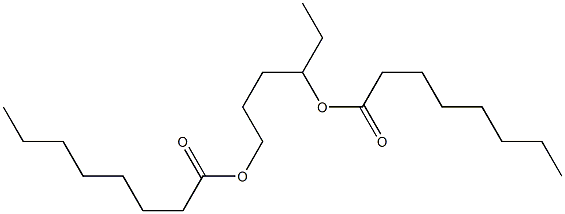 Dioctanoic acid 1,4-hexanediyl ester Struktur