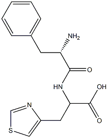 3-(4-Thiazolyl)-2-[[(2S)-2-amino-3-phenylpropanoyl]amino]propionic acid Struktur