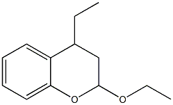 2-Ethoxy-3,4-dihydro-4-ethyl-2H-1-benzopyran Struktur