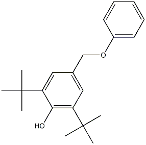 2,6-Di-tert-butyl-4-[[(phenyl)oxy]methyl]phenol Struktur