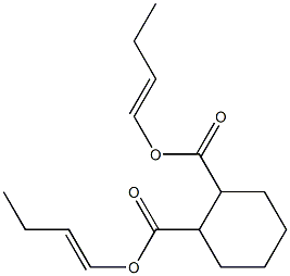 1,2-Cyclohexanedicarboxylic acid bis(1-butenyl) ester Struktur