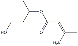 3-Aminocrotonic acid (3-hydroxy-1-methylpropyl) ester Struktur