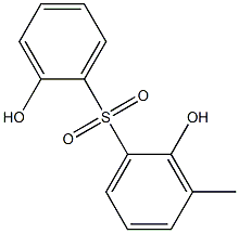 2,2'-Dihydroxy-3'-methyl[sulfonylbisbenzene] Struktur