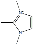 1,2,3-Trimethyl-1H-imidazol-3-ium Struktur