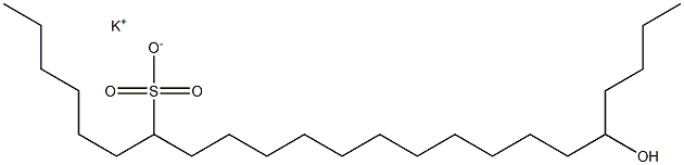 19-Hydroxytricosane-7-sulfonic acid potassium salt Struktur