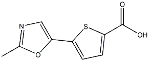 5-(2-Methyloxazol-5-yl)thiophene-2-carboxylic acid Struktur