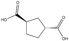 trans-Cyclopentane-1,3-dicarboxylic acid Struktur