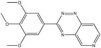 3-(3,4,5-Trimethoxyphenyl)pyrido[3,4-e]-1,2,4-triazine Struktur