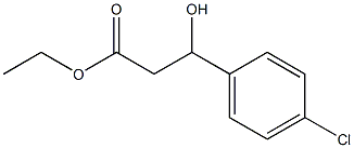 3-(4-Chlorophenyl)-3-hydroxypropionic acid ethyl ester Struktur