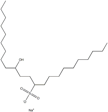 14-Hydroxytricosane-11-sulfonic acid sodium salt Struktur