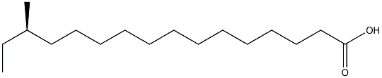 (R)-14-Methylhexadecanoic acid Struktur