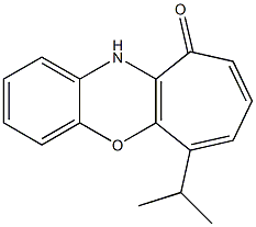 6-Isopropylbenzo[b]cyclohept[e][1,4]oxazin-10(11H)-one Struktur