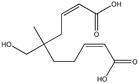 Bisisocrotonic acid 1-(hydroxymethyl)-1-methylethylene ester Struktur