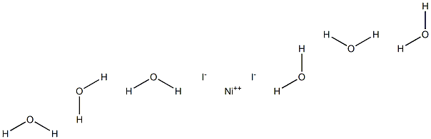 Nickel diiodide hexahydrate Struktur