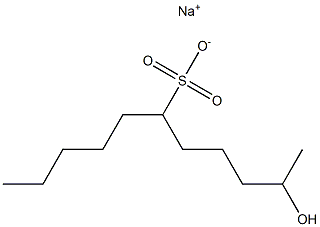 2-Hydroxyundecane-6-sulfonic acid sodium salt Struktur