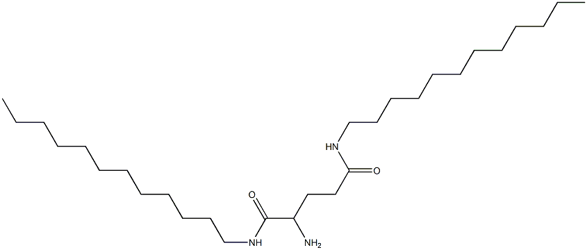 2-Amino-N,N'-didodecylpentanediamide Struktur