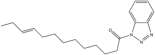 1-(10-Tridecenoyl)-1H-benzotriazole Struktur