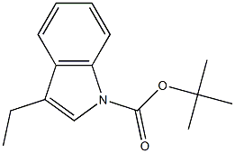 1-(tert-Butoxycarbonyl)-3-ethyl-1H-indole Struktur