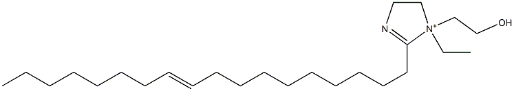 1-Ethyl-1-(2-hydroxyethyl)-2-(10-octadecenyl)-2-imidazoline-1-ium Struktur