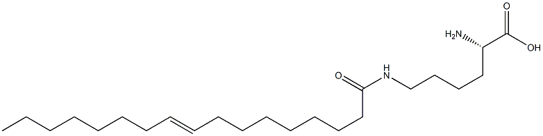 N6-(9-Heptadecenoyl)lysine Struktur