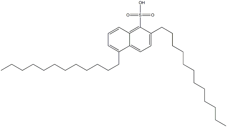 2,5-Didodecyl-1-naphthalenesulfonic acid Struktur