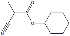 2-Cyanopropionic acid cyclohexyl ester Struktur