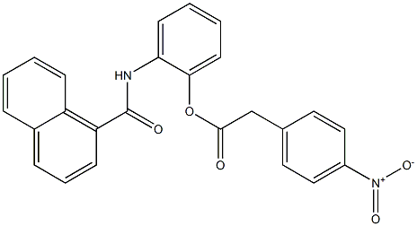 4-Nitrobenzeneacetic acid 2-(1-naphthoylamino)phenyl ester Struktur