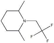 1-(2,2,2-Trifluoroethyl)-2,6-dimethylpiperidine Struktur