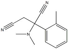 2-(2-Methylphenyl)-2-(dimethylamino)butanedinitrile Struktur