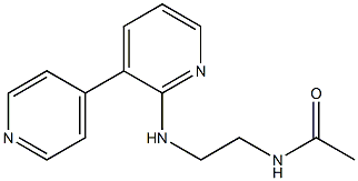 N-[2-[(3,4'-Bipyridin-6-yl)amino]ethyl]acetamide Struktur