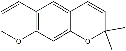 7-Methoxy-2,2-dimethyl-6-vinyl-2H-1-benzopyran Struktur