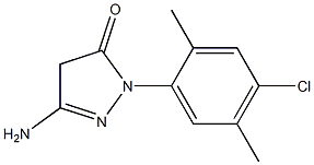 3-Amino-1-(4-chloro-2,5-dimethylphenyl)-5(4H)-pyrazolone Struktur