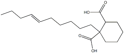 Cyclohexane-1,2-dicarboxylic acid hydrogen 1-(6-decenyl) ester Struktur