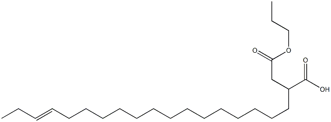 2-(15-Octadecenyl)succinic acid 1-hydrogen 4-propyl ester Struktur