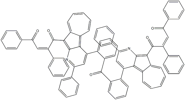 [10-(3-Benzoyl-2-phenylpropenoyl)-2-phenylazuleno[2,1-b]pyridin-4-yl]phenyl ketone Struktur