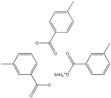 Tin(II)3-methylbenzoate 4-methylbenzoate Struktur