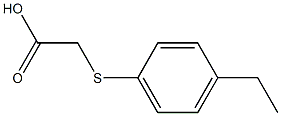 (4-Ethylphenylthio)acetic acid Struktur