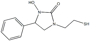 1-Hydroxy-3-(2-mercaptoethyl)-5-phenylimidazolidin-2-one Struktur