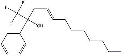 (E)-1,1,1-Trifluoro-2-phenyl-4-dodecen-2-ol Struktur