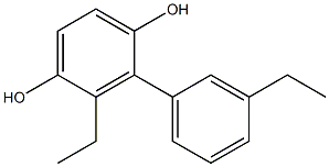 2-(3-Ethylphenyl)-3-ethylbenzene-1,4-diol Struktur