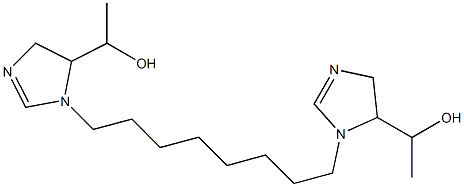 1,1'-(1,8-Octanediyl)bis(2-imidazoline-5,1-diyl)bisethanol Struktur