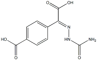 (4-Carboxyphenyl)semicarbazonoacetic acid Struktur