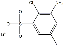 3-Amino-2-chloro-5-methylbenzenesulfonic acid lithium salt Struktur