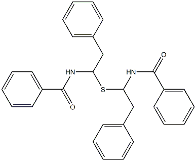 Bis(1-benzoylamino-2-phenylethyl) sulfide Struktur