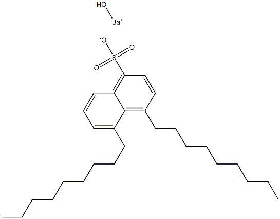 4,5-Dinonyl-1-naphthalenesulfonic acid hydroxybarium salt Struktur