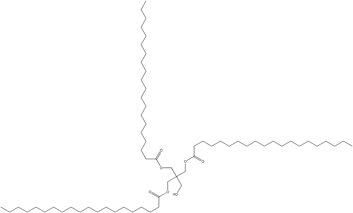 Diicosanoic acid 2-(hydroxymethyl)-2-[(1-oxoicosyloxy)methyl]-1,3-propanediyl ester Struktur