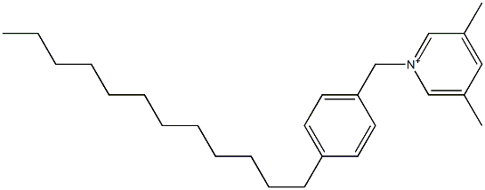 1-(4-Dodecylbenzyl)-3,5-dimethylpyridinium Struktur