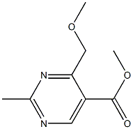 2-Methyl-4-methoxymethylpyrimidine-5-carboxylic acid methyl ester Struktur